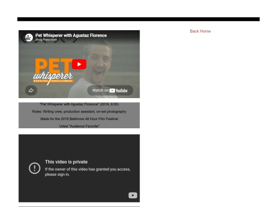 videos screenshot