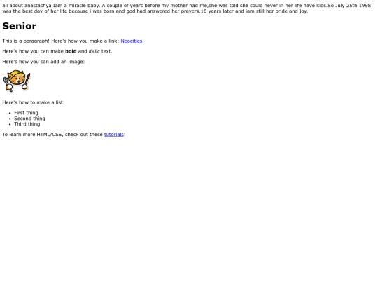 biography screenshot