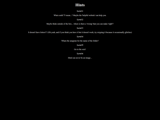 hints screenshot