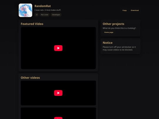 videos screenshot