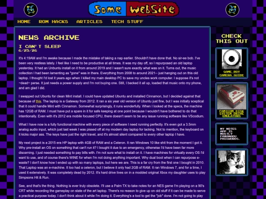 newsarchive/cantsleep screenshot