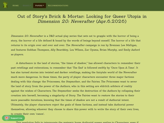 papers/outofstory screenshot