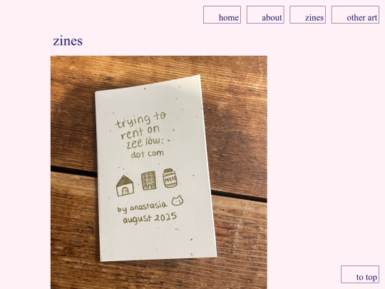 zines screenshot