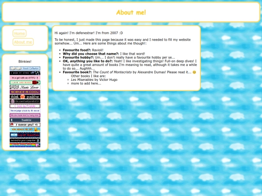 about-me screenshot