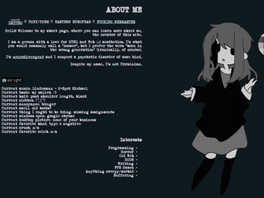 pages/about screenshot