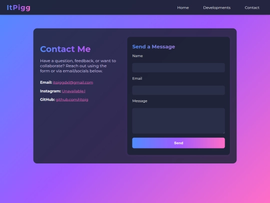 Contact screenshot