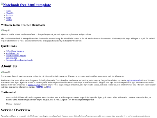 index screenshot