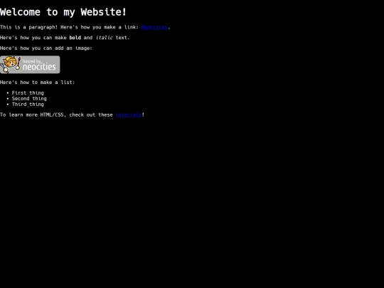default screenshot