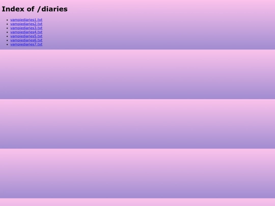 diaries screenshot
