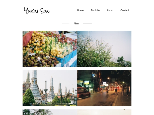 portfolio-filmpage screenshot