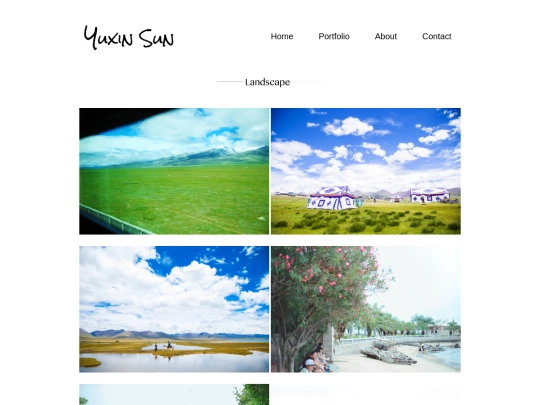 portfolio-landscapepage screenshot