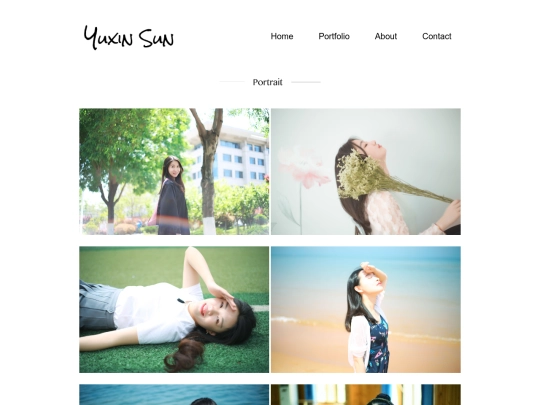 portfolio-portraitpage screenshot