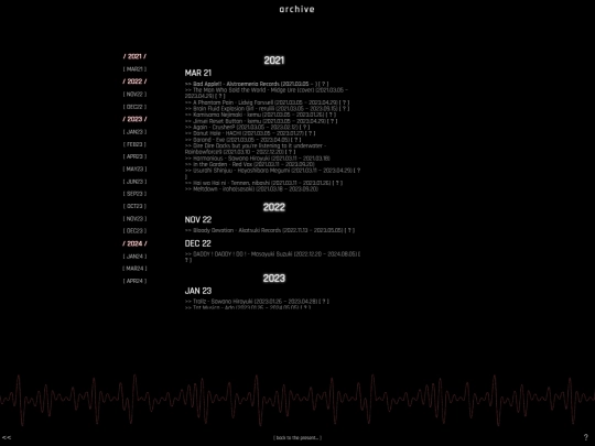 currentlylistening/archive screenshot