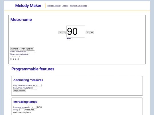 metronome screenshot