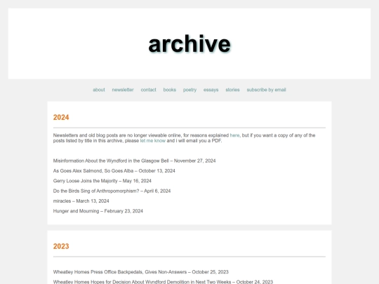 archive screenshot