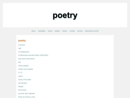 poetry screenshot