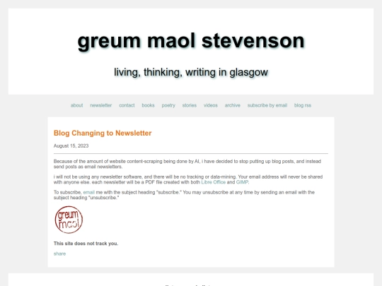 posts/8-15-23 Blog Changing to Newsletter screenshot