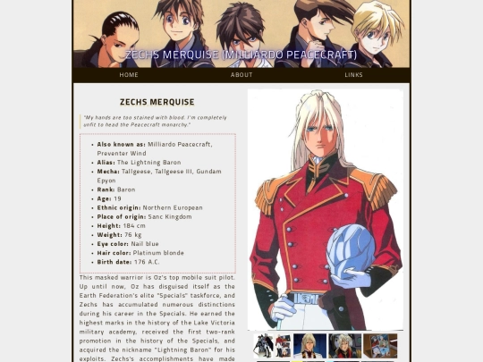 Characters/06-Zechs screenshot