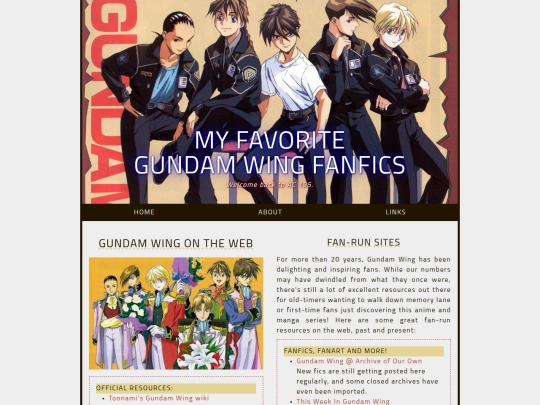 Links screenshot