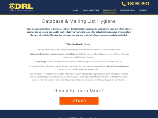DRL/services screenshot