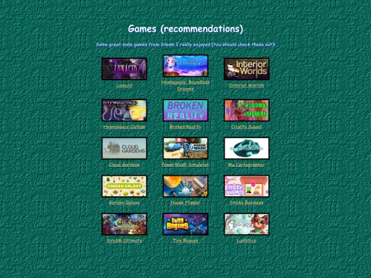games screenshot