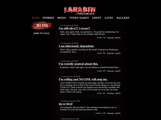 blog screenshot