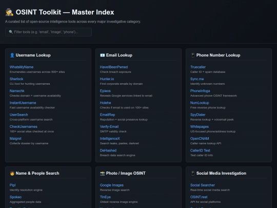 index screenshot