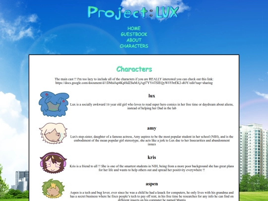 characters screenshot