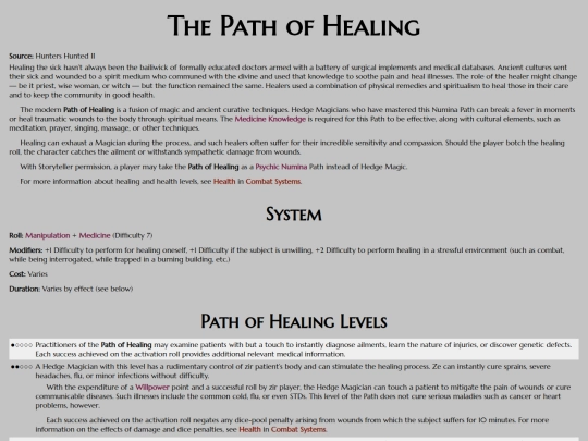htr/numina/hedge-magic/healing screenshot
