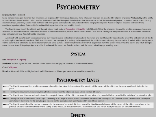 htr/numina/psychic-numina/psychometry screenshot
