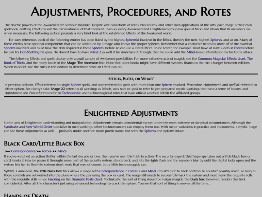 mta/book-of-magick/adjustments-procedures-rotes screenshot