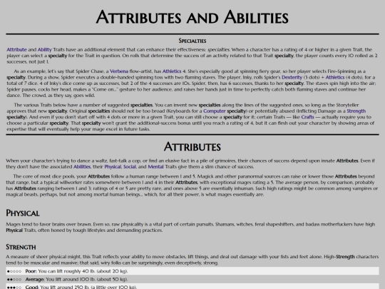 mta/character-creation/attributes-abilities screenshot