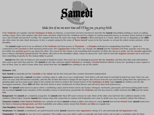 vtm/clans-bloodlines/bloodlines/samedi screenshot