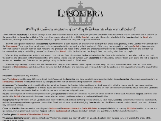 vtm/clans-bloodlines/clans/lasombra screenshot