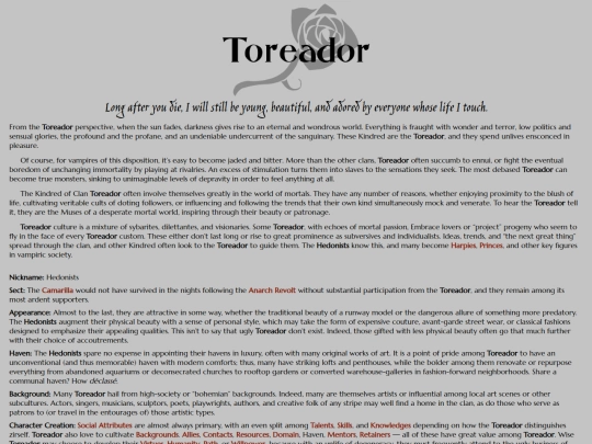 vtm/clans-bloodlines/clans/toreador screenshot