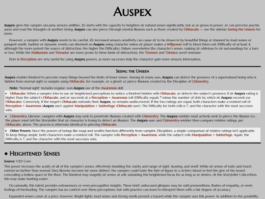 vtm/disciplines/auspex screenshot