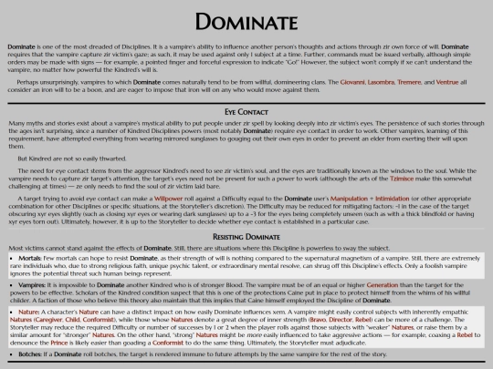 vtm/disciplines/dominate screenshot