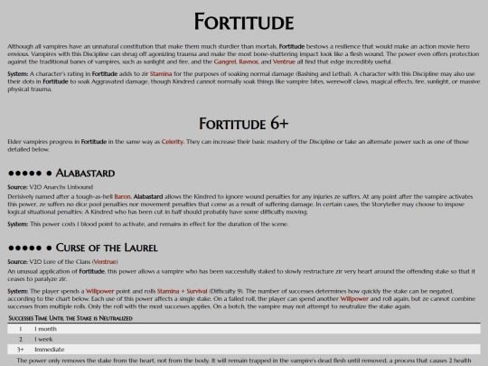 vtm/disciplines/fortitude screenshot