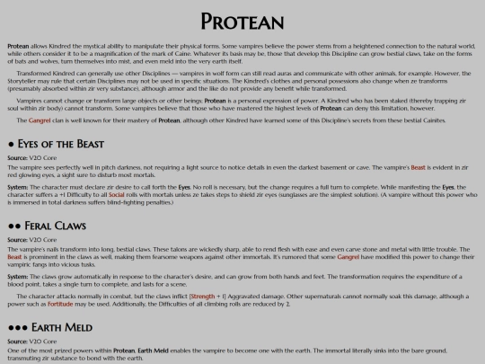 vtm/disciplines/protean screenshot
