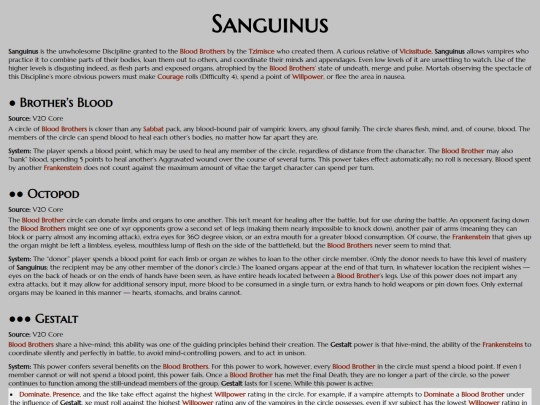 vtm/disciplines/sanguinus screenshot
