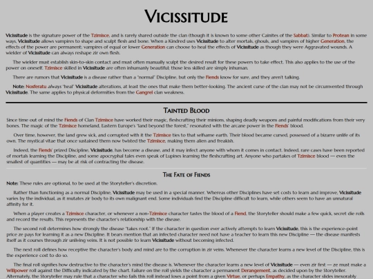 vtm/disciplines/vicissitude screenshot