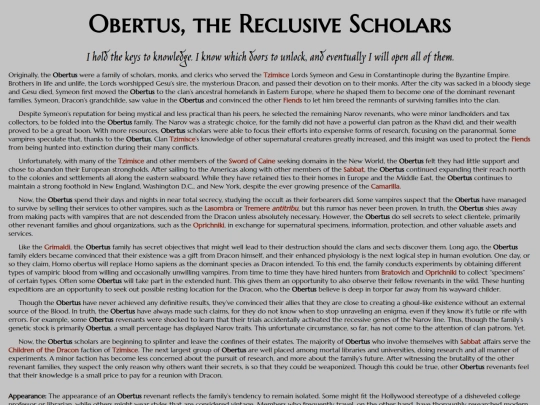 vtm/ghouls-revenants/revenants/families/obertus screenshot