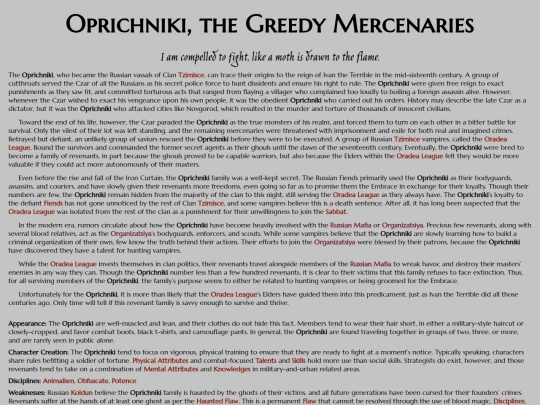 vtm/ghouls-revenants/revenants/families/oprichniki screenshot