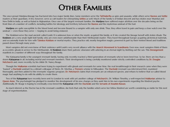 vtm/ghouls-revenants/revenants/families/other-families screenshot
