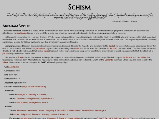 vtm/statblocks/kindred-of-note/schism screenshot