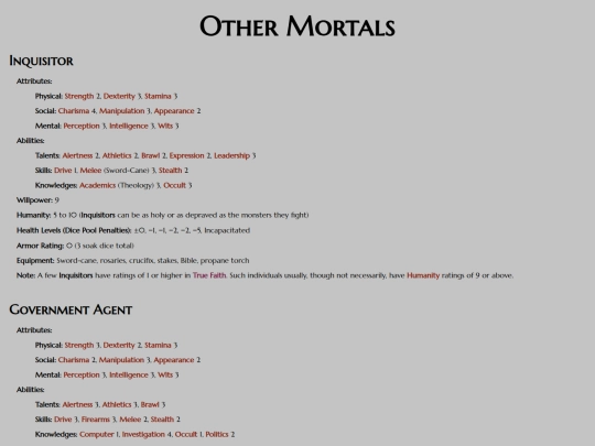 vtm/statblocks/other-mortals screenshot