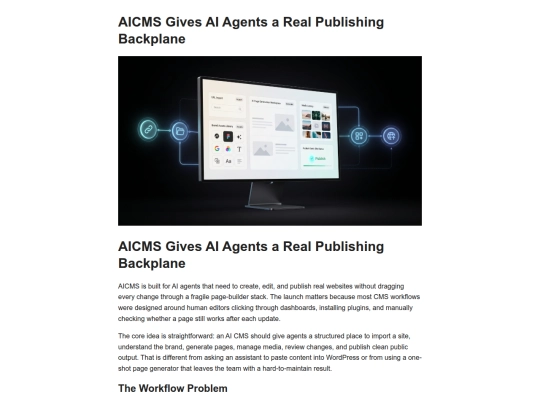 article-aicms-gives-ai-agents-real-publishing screenshot