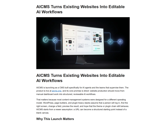 article-aicms-turns-existing-websites-editable-ai screenshot