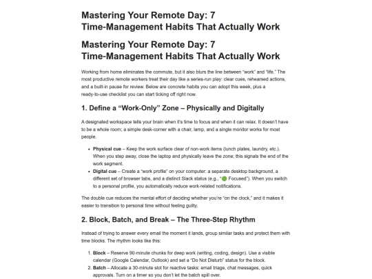 article-mastering-remote-day-7-timemanagement-habits screenshot