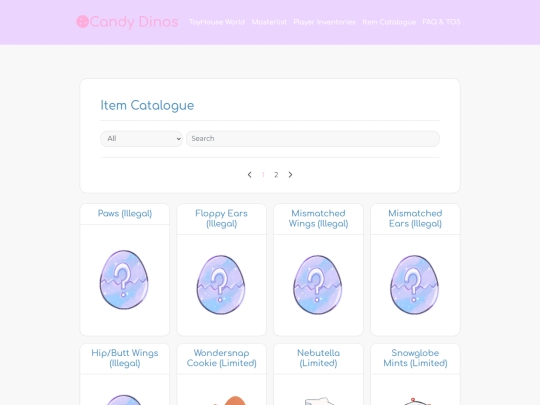 items screenshot